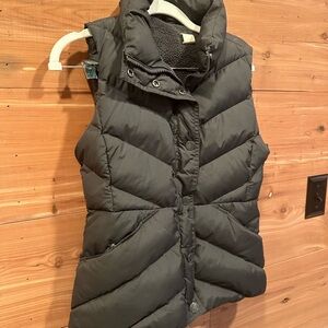 J. Crew Dark Gray Puffer Vest